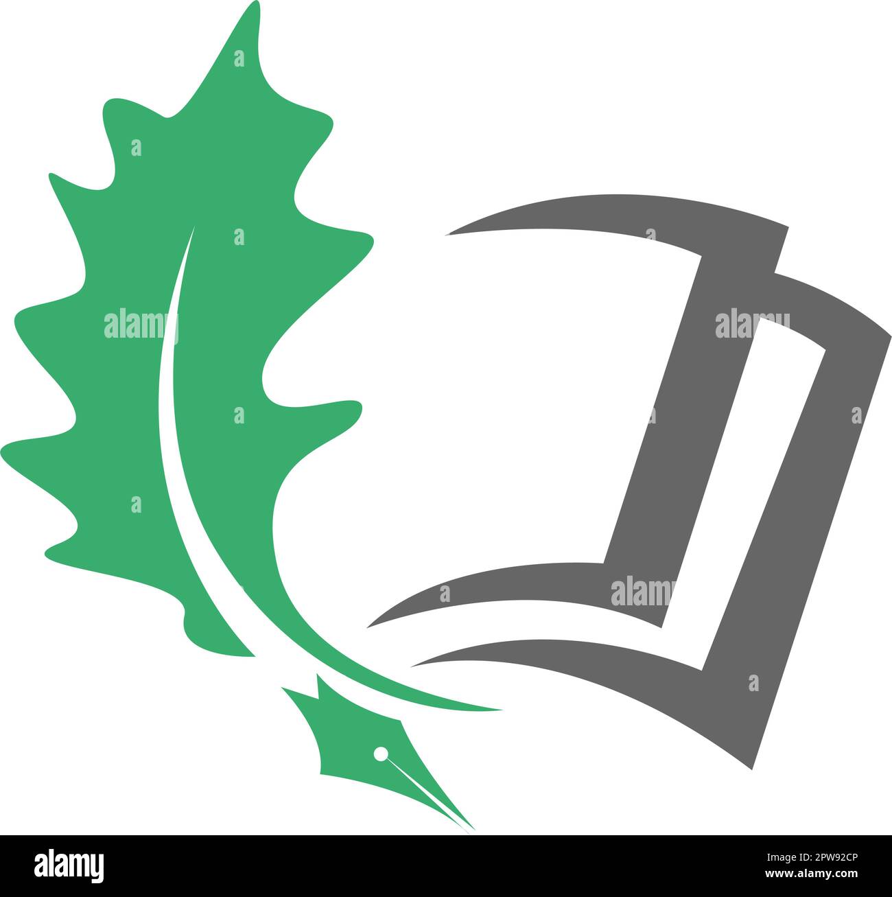 Logo en chêne Illustration de Vecteur