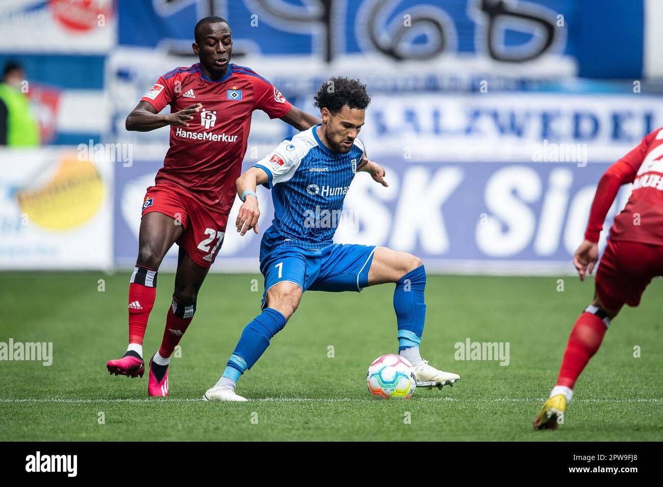 Magdebourg, Allemagne. 29th Avril 2023. Football: 2nd Bundesliga, 1. FC ...