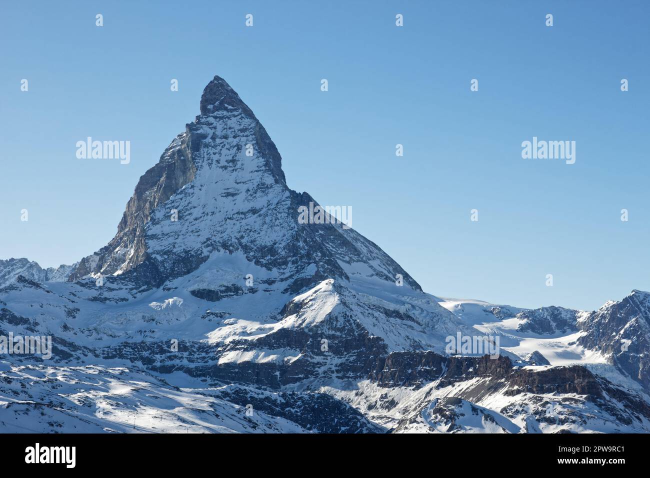 Matterhorn, vu de Rotenboden Banque D'Images