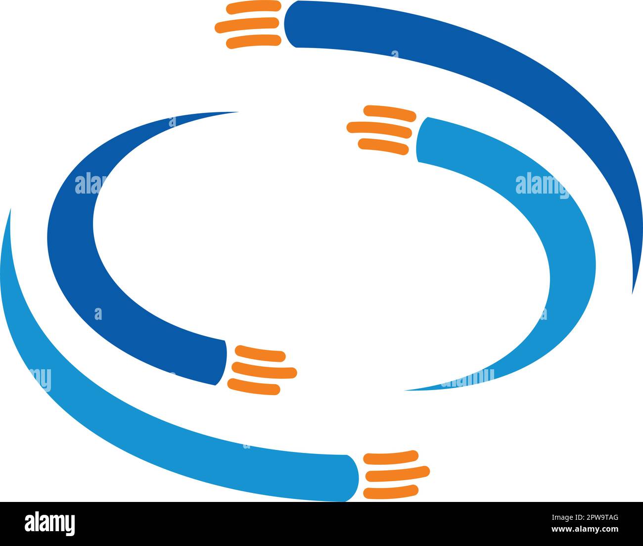 Illustration de la fibre optique de Whirling simple Illustration de Vecteur