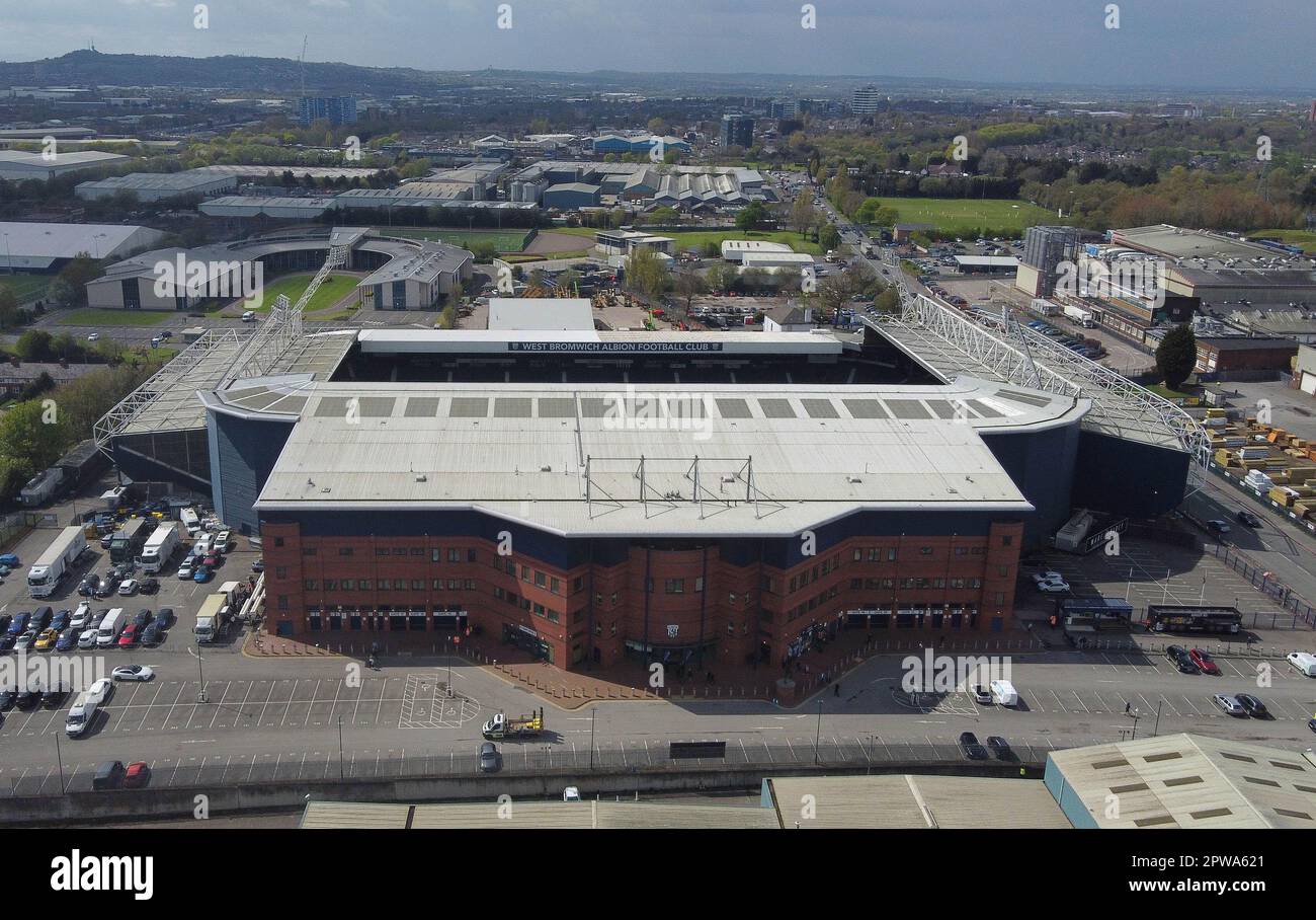 West Bromwich, Royaume-Uni. 29th avril 2023. Une vue générale du terrain avant le match de championnat de pari de ciel entre West Bromwich Albion et Norwich City aux Hawthorns sur 29 avril 2023 à West Bromwich, Angleterre. (Photo par Mick Kearns/phcimages.com) crédit: Images de la SSP/Alamy Live News Banque D'Images