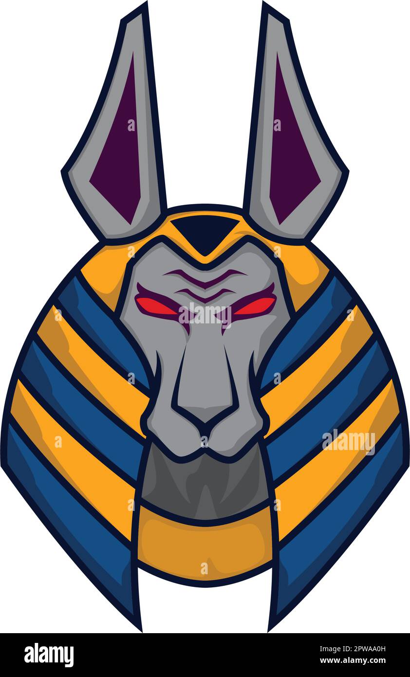 Mascotte de Seth Head et illustration Illustration de Vecteur