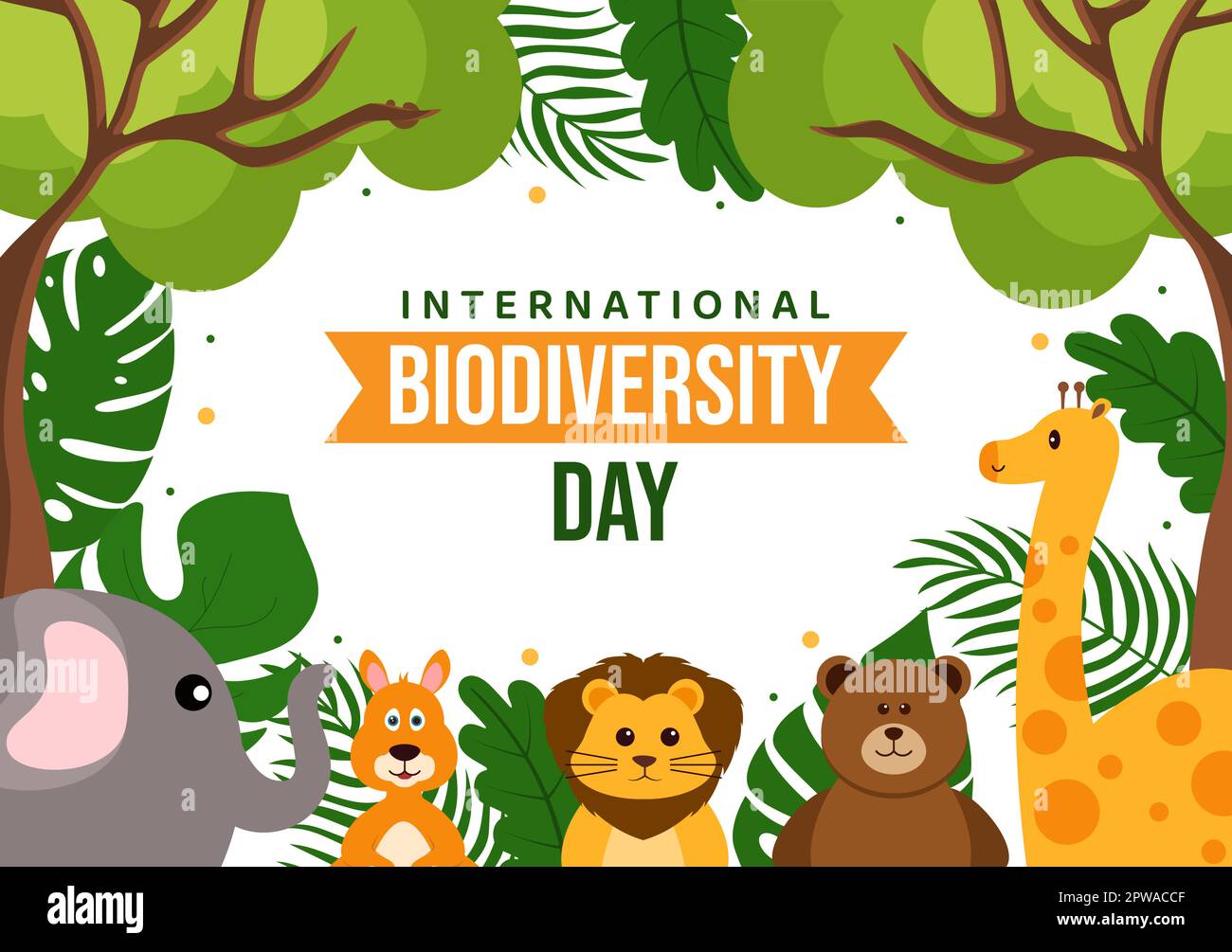 Journée mondiale de la biodiversité sur l'illustration 22 mai avec