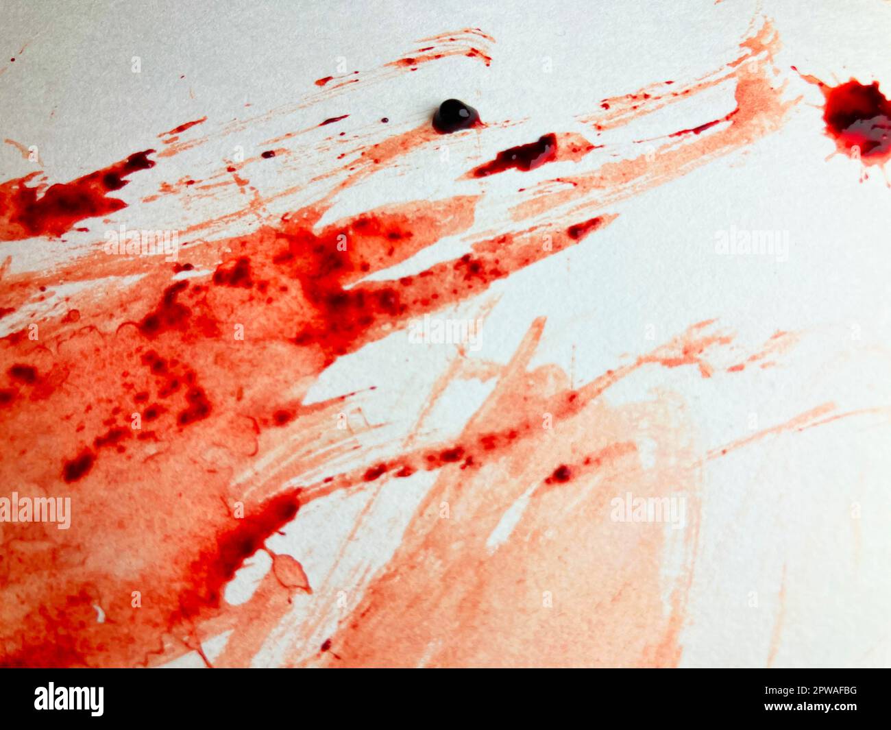 Papier sanglant avec des traces de sang réaliste, texture de ...