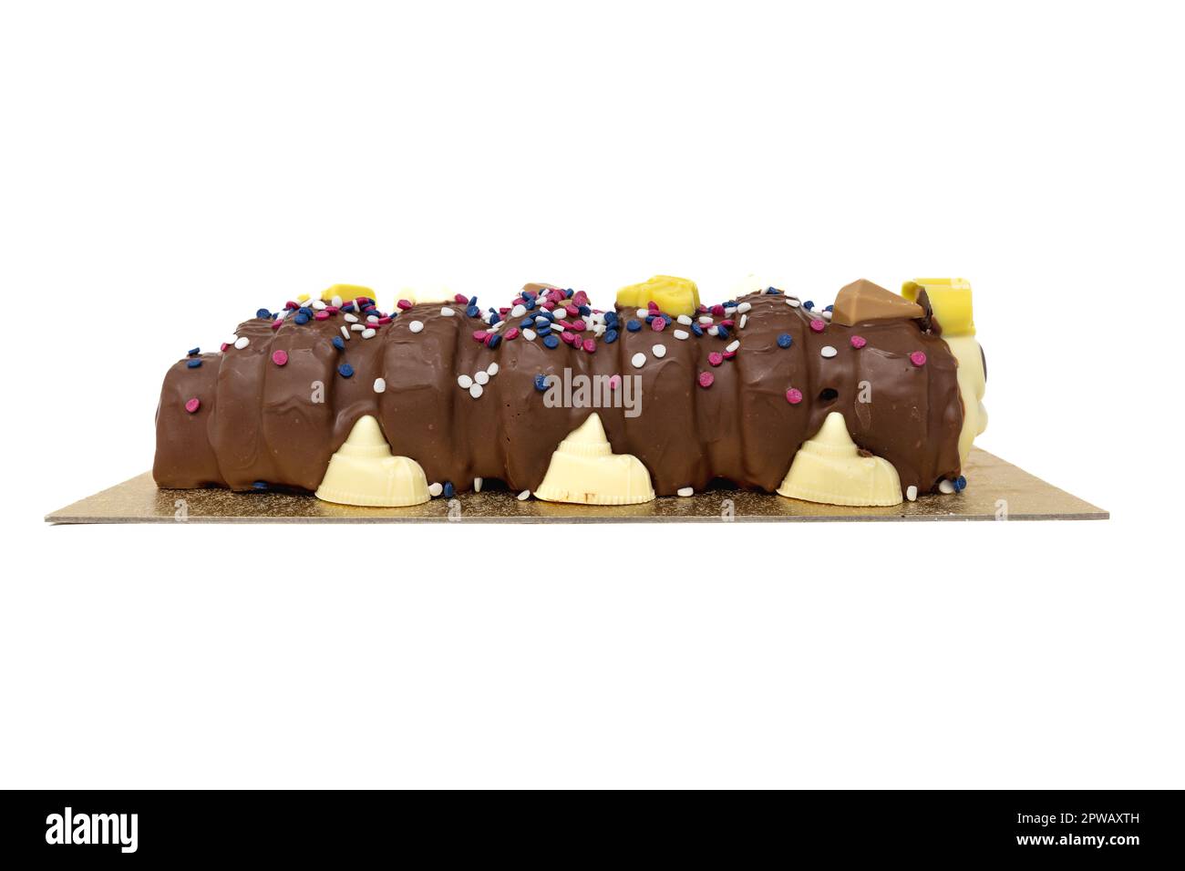 M&S Coronation Colin The Caterpillar Cake Banque D'Images