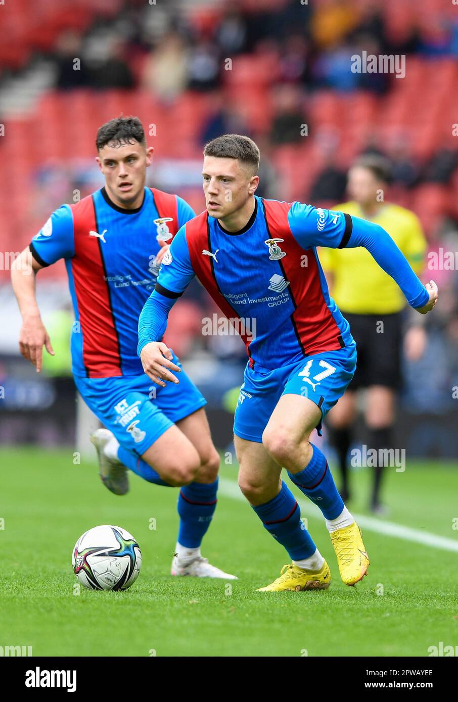 Glasgow, Royaume-Uni. 29th avril 2023. Daniel Mackay, de Inverness Caledonian Thistle, lors du match de la coupe écossaise au parc Hampden, à Glasgow. Crédit photo à lire: Neil Hanna/Sportimage crédit: Sportimage Ltd/Alay Live News Banque D'Images