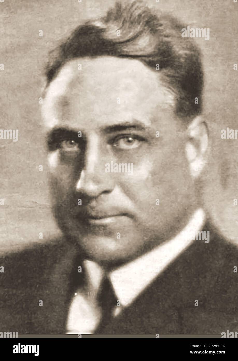 1929 Portrait de James Edgar Davis ( 1889 – 1949) ancien chef de la police de Los Angeles. Il a été surnommé deux-Gun Davis. Le film de 2008 Changeling était basé sur ses exploits, Davis a été joué par Colm Feore. Banque D'Images