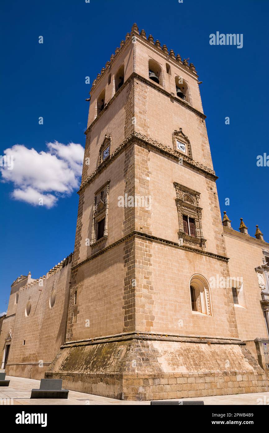 Clocher de la cathédrale de Badajoz (Espagne) Banque D'Images