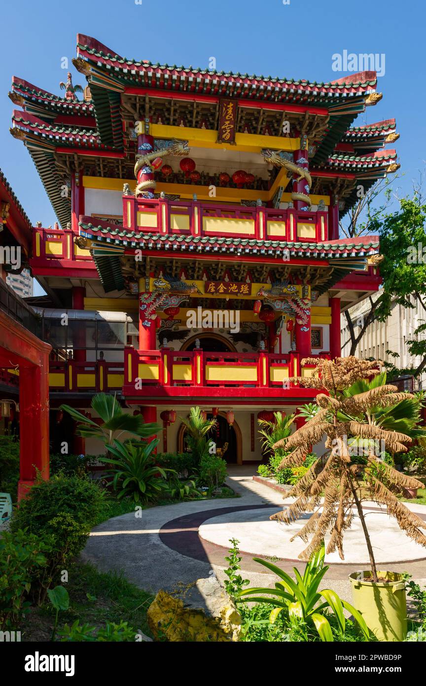 Grand temple taoïste philippin Kiu Siao Banque D'Images
