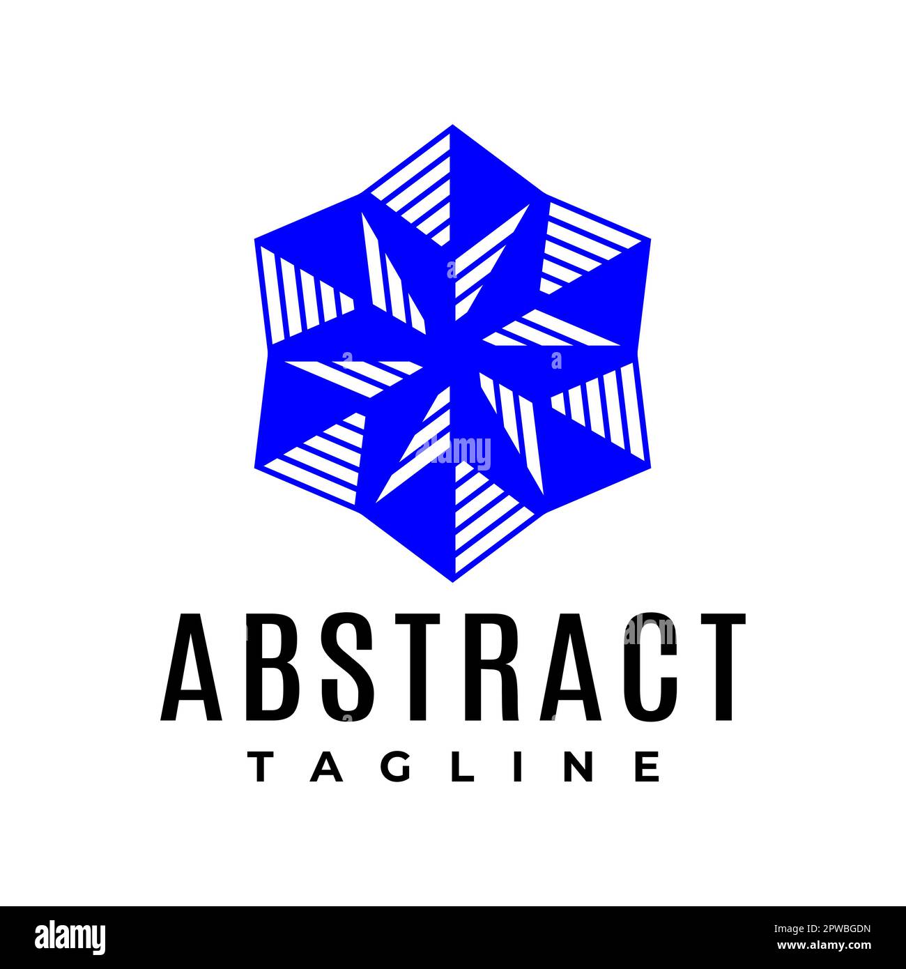 Modèle de design moderne avec logo rose. Logo abstrait de la direction de déplacement. Illustration de Vecteur