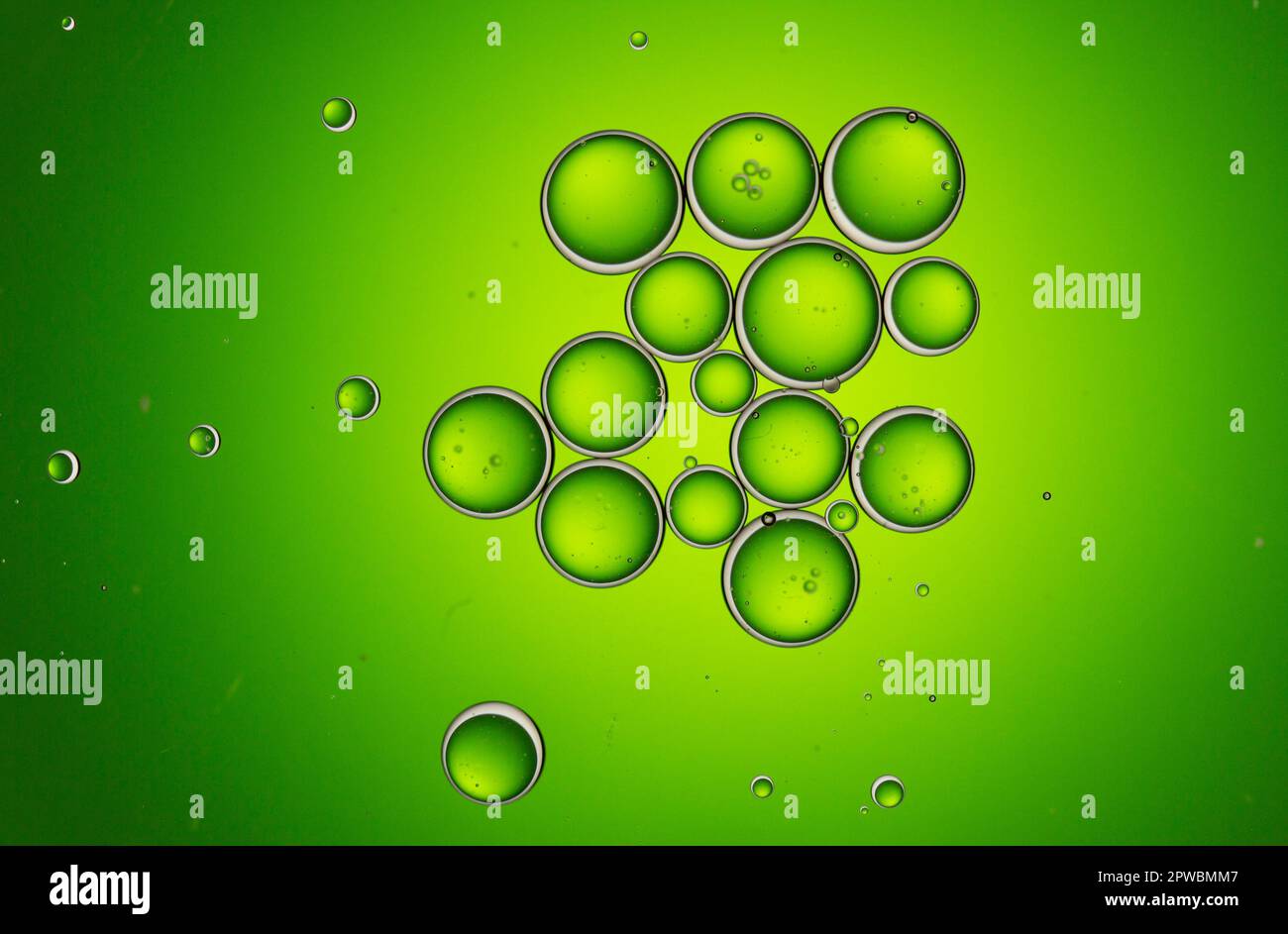 Photographie abstraite de l'huile sur l'eau Banque D'Images