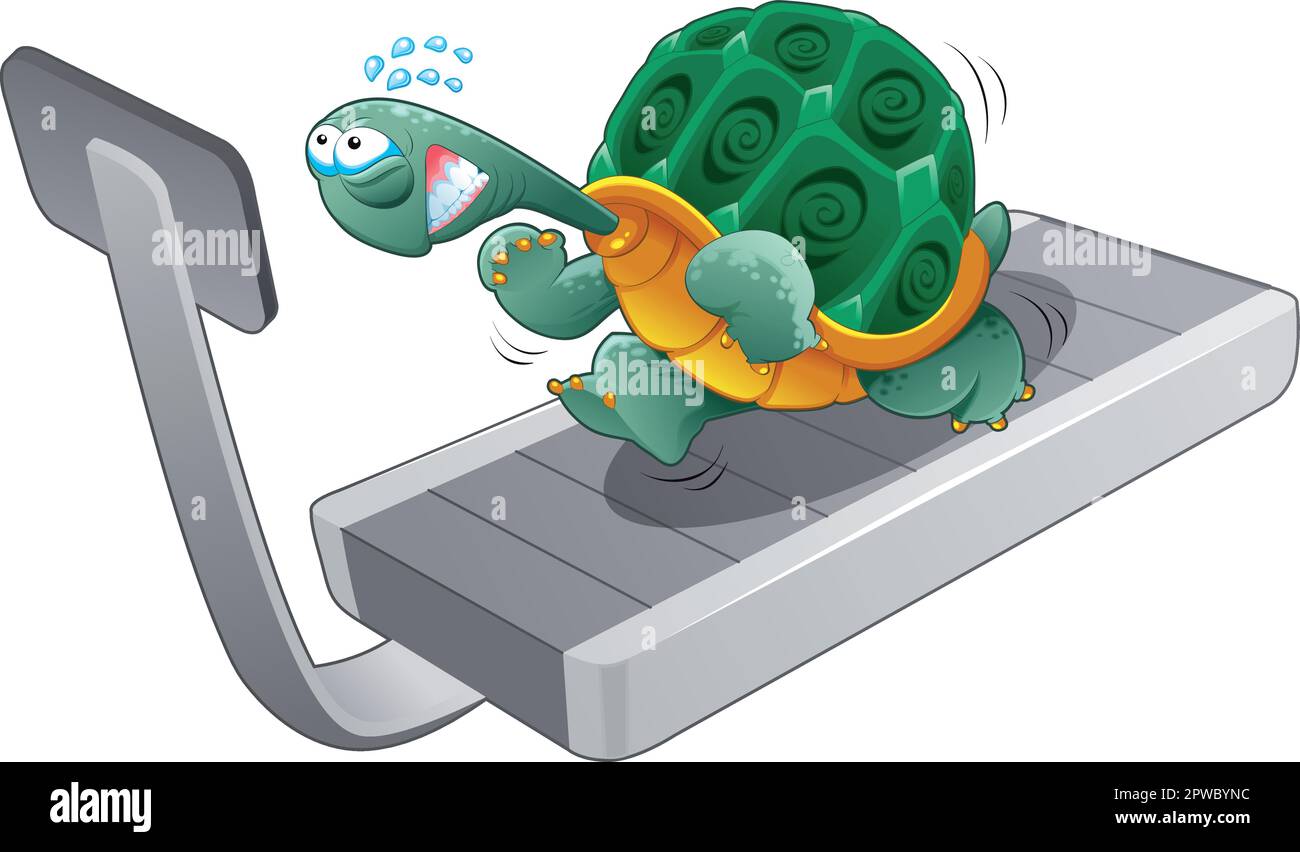 Forme de tortue, dessin animé drôle et personnage vectoriel Illustration de Vecteur