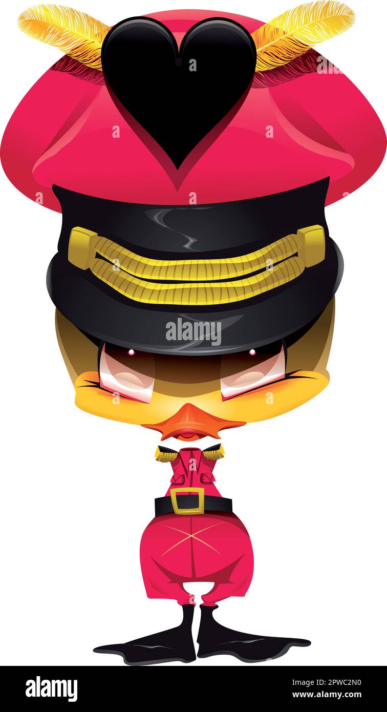 Horreur Chick. Vecteur et personnage de dessin animé. Illustration de Vecteur