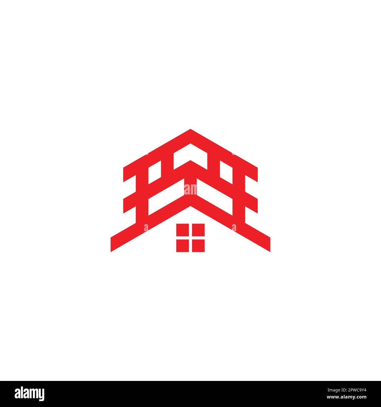 abstrait japonais home logo vecteur Illustration de Vecteur