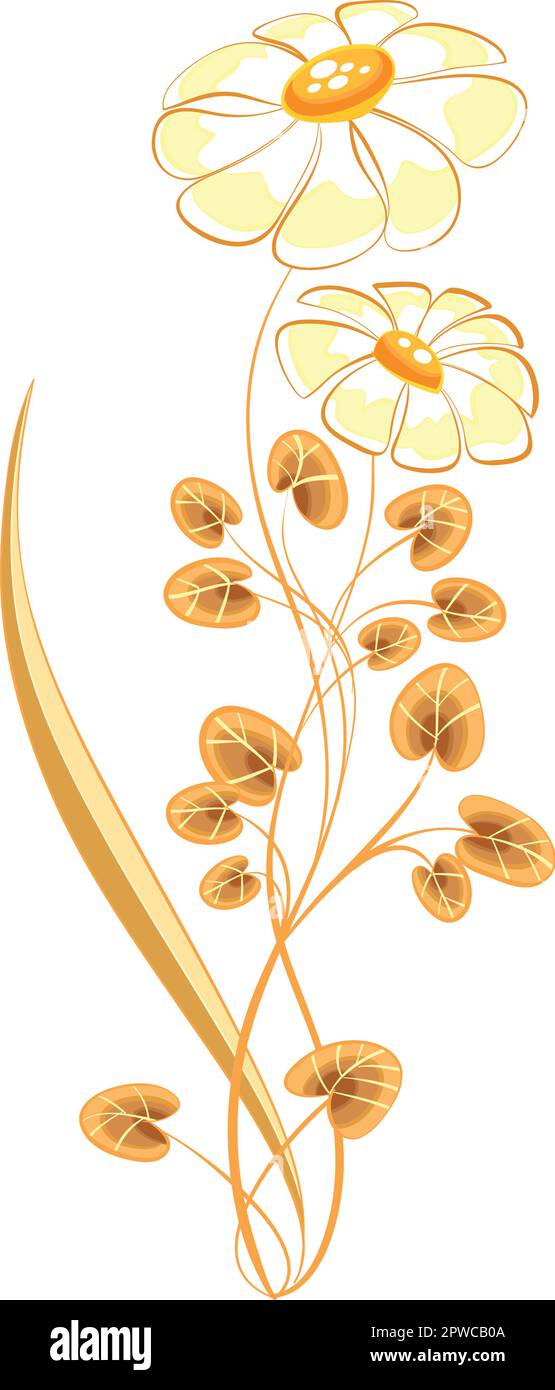 Plante de pâquerettes: Illustration vectorielle Illustration de Vecteur