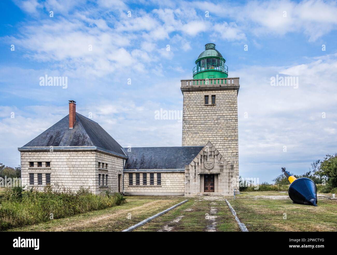 Phare du Cap d'Ailly, Saint-Marguerite-sur-Mer, Côte d'Albâtre, Seine-Maritime, Normandie, France Banque D'Images