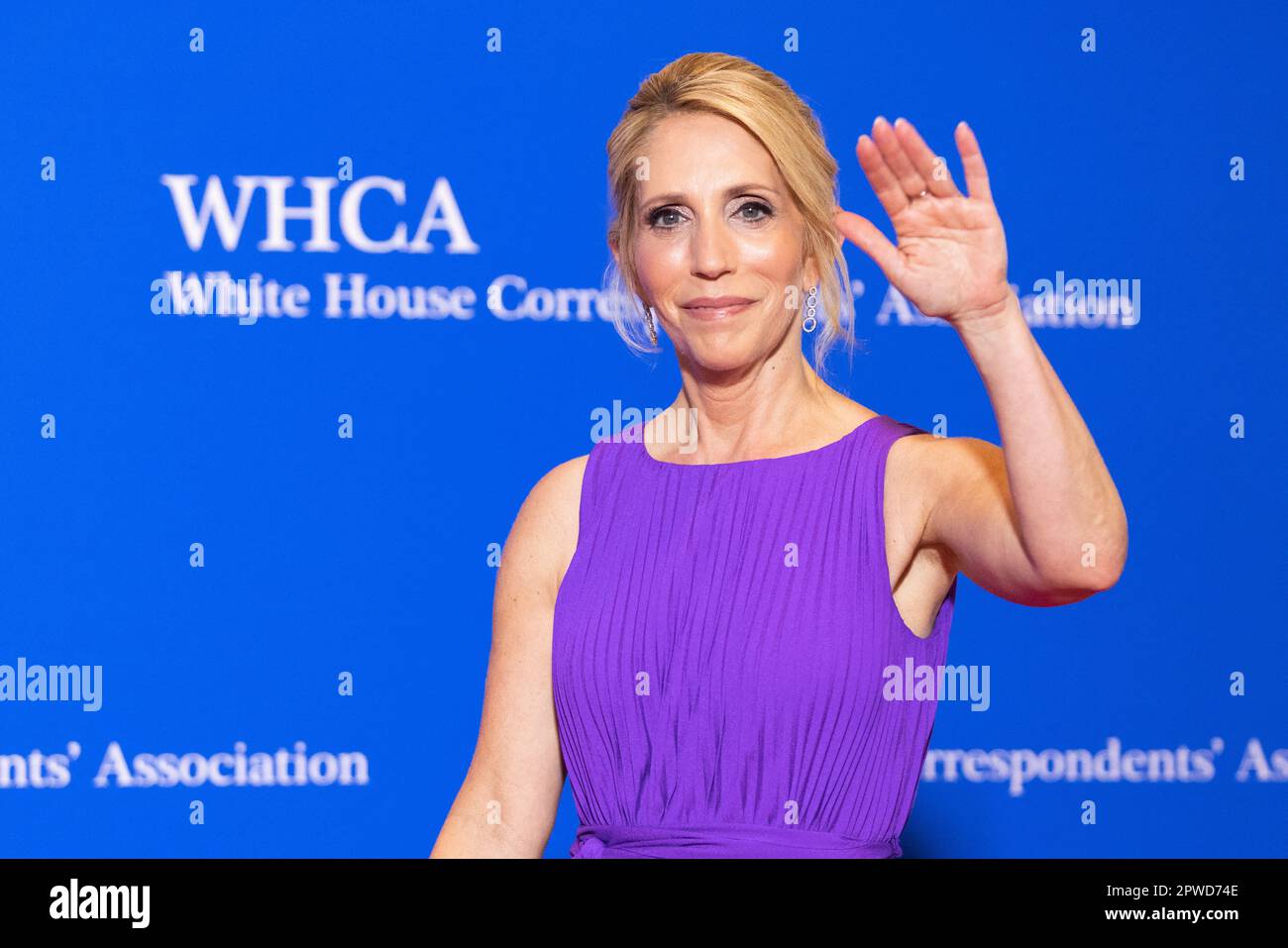 Washington, États-Unis. 29th avril 2023. Dana Bash arrive pour le dîner de l'Association des correspondants de la Maison Blanche 2023 à l'hôtel Hilton de Washington samedi, 29 avril 2023, à Washington, DC, ÉTATS-UNIS. Photo de Julia Nikhinson/CNP/ABACAPRESS.COM crédit: Abaca Press/Alay Live News Banque D'Images