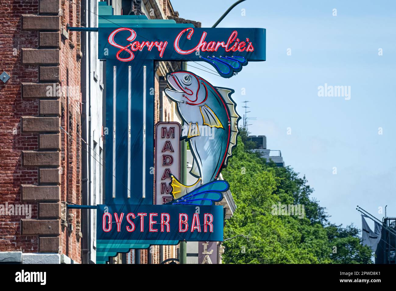 Désolé Charlie's Oyster Bar dans la ville historique de Savannah, Géorgie. (ÉTATS-UNIS) Banque D'Images