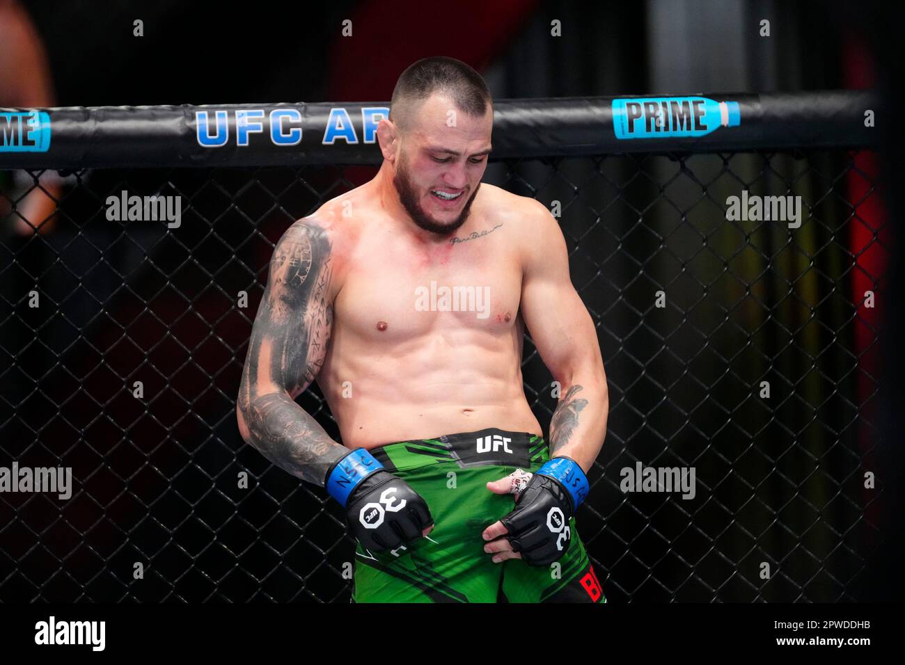 LAS VEGAS, NV - 29 avril : un brunch cody dans un combat MiddlewEight à UFC Apex pour la soirée de combat UFC - Song v Simon on 29 avril 2023 à Las Vegas, NV, États-Unis. (Photo de Louis Grasse/PxImages) Banque D'Images