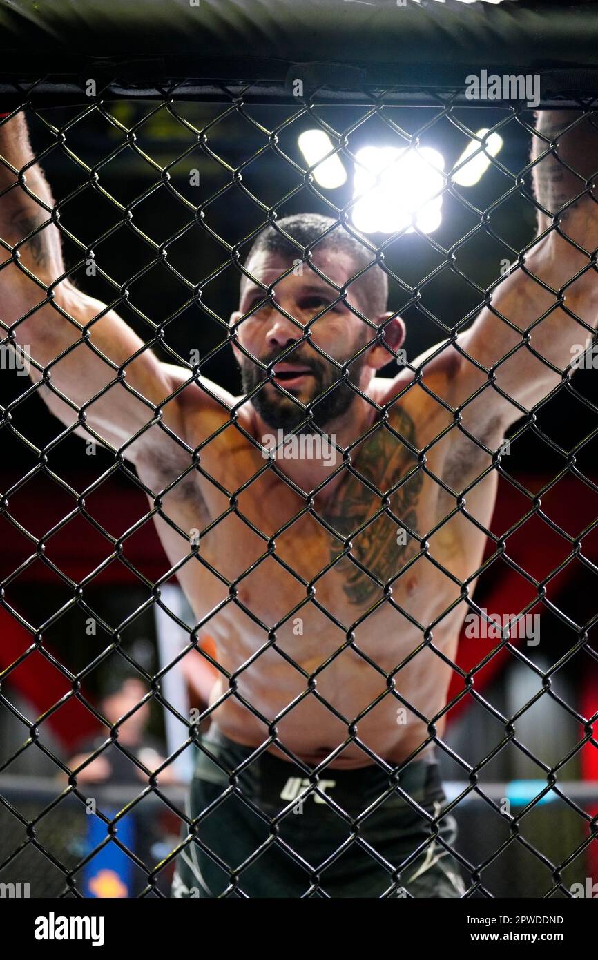 LAS VEGAS, NV - 29 avril: Rodolfo Vieira dans un MiddlewEight bout à UFC Apex pour UFC Fight Night - Song v Simon on 29 avril 2023 à Las Vegas, NV, États-Unis. (Photo de Louis Grasse/PxImages) Banque D'Images