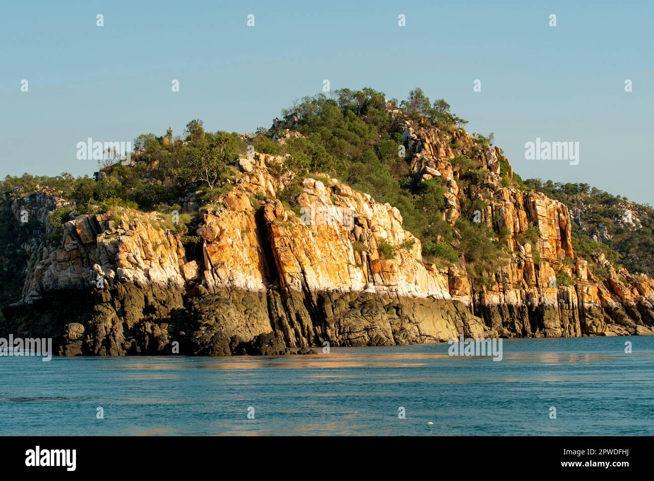 Falaises de grès au Whirlpool Pass, Kimberley Coast, Wa, Australie Banque D'Images