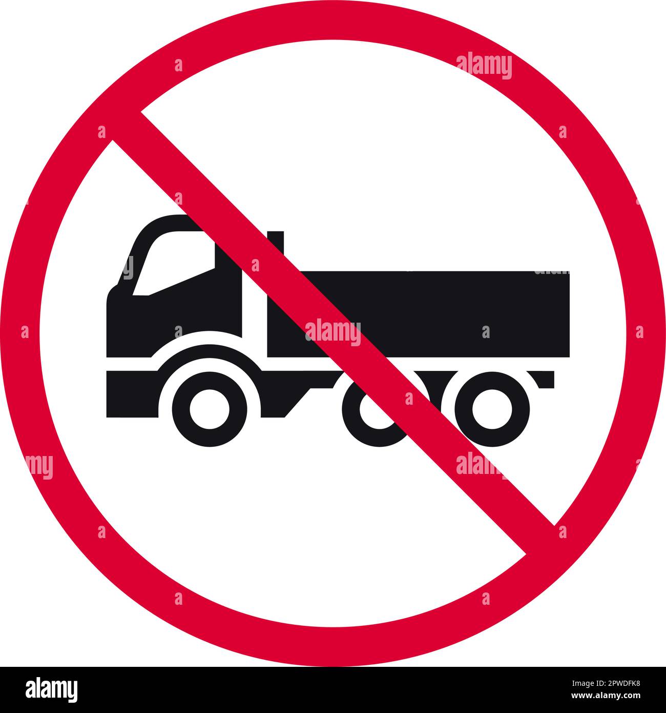 Signe interdit, autocollant rond moderne interdit, illustration vectorielle. Illustration de Vecteur