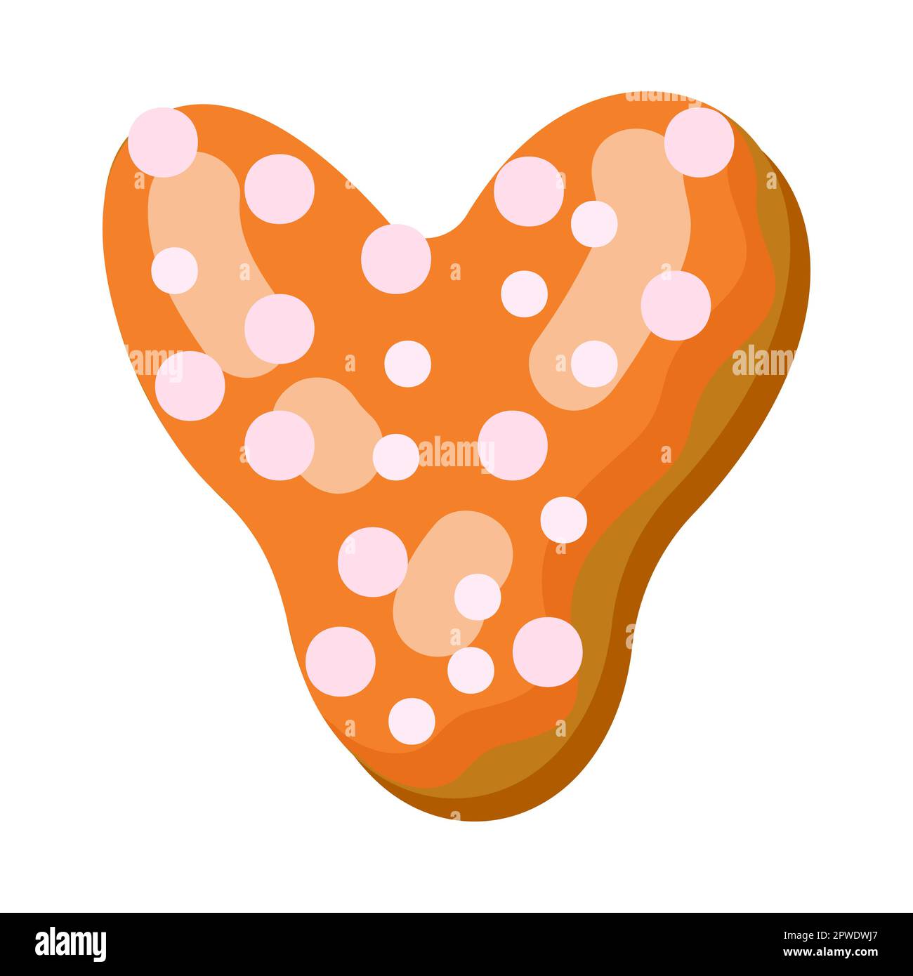 Lettre y dans l'illustration du vecteur de police donut Illustration de Vecteur