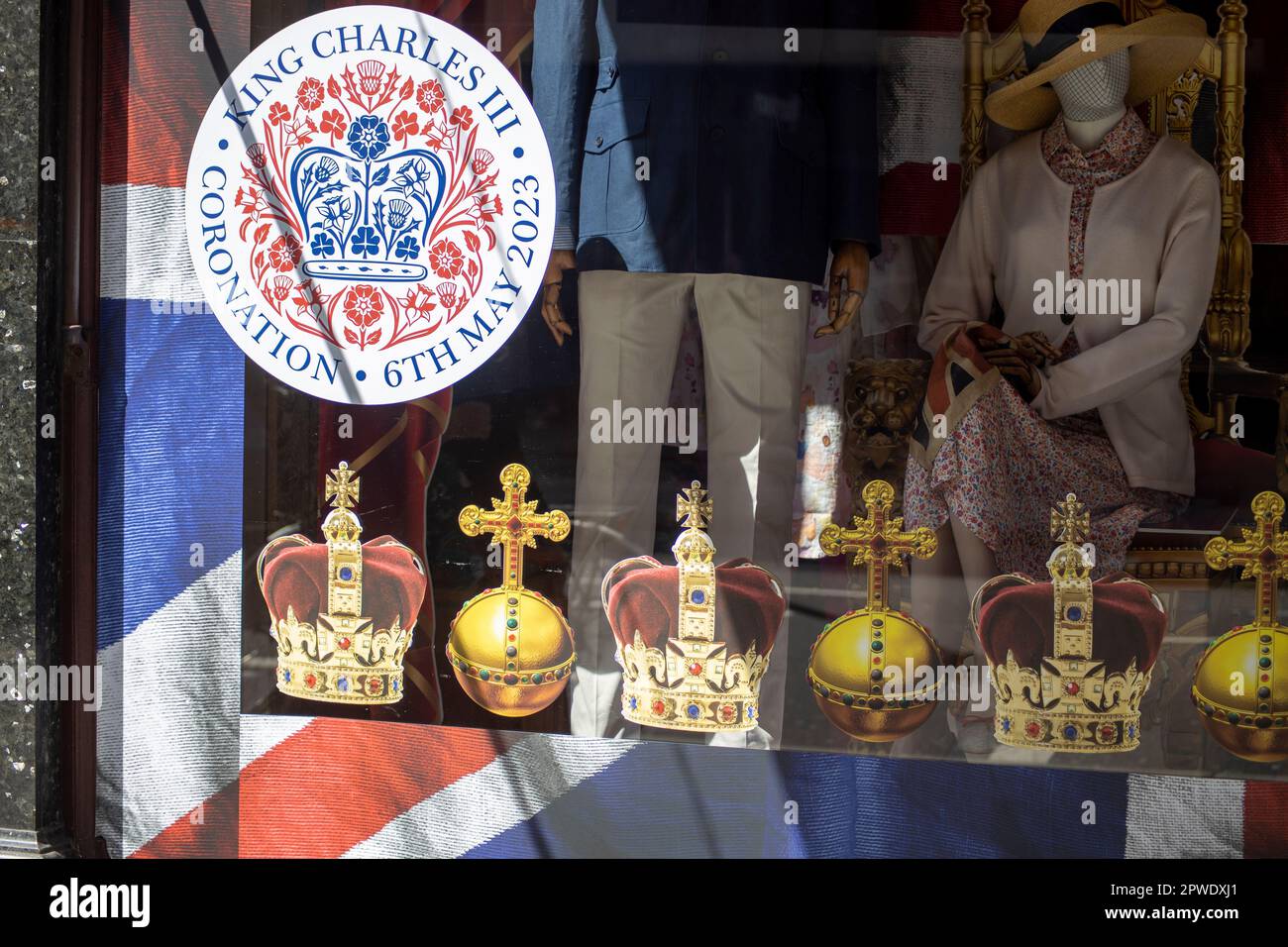 Londres, Royaume-Uni. 30th avril 2023. Londres se prépare au couronnement du roi Charles III sur 6 mai 2023. Credit: Sinai Noor/Alay Live News Banque D'Images