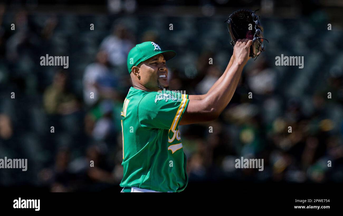 Jul 26, 2018: Oakland Athletics relief pitcher Jeurys Familia #32