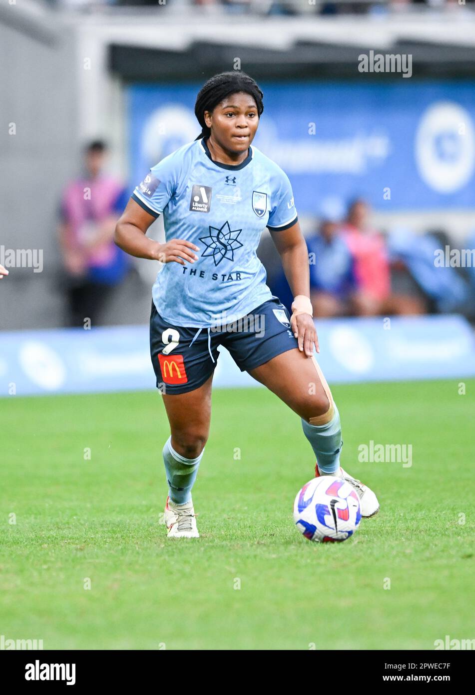 Sydney, Australie. 30th avril 2023. Madison Haley du FC Sydney est vu en action lors du match de la Grande finale Liberty A-League 2023 entre le FC Sydney et le FC Western United qui s'est tenu au stade CommBank. Note finale Sydney FC 4:0 Western United Credit: SOPA Images Limited/Alay Live News Banque D'Images