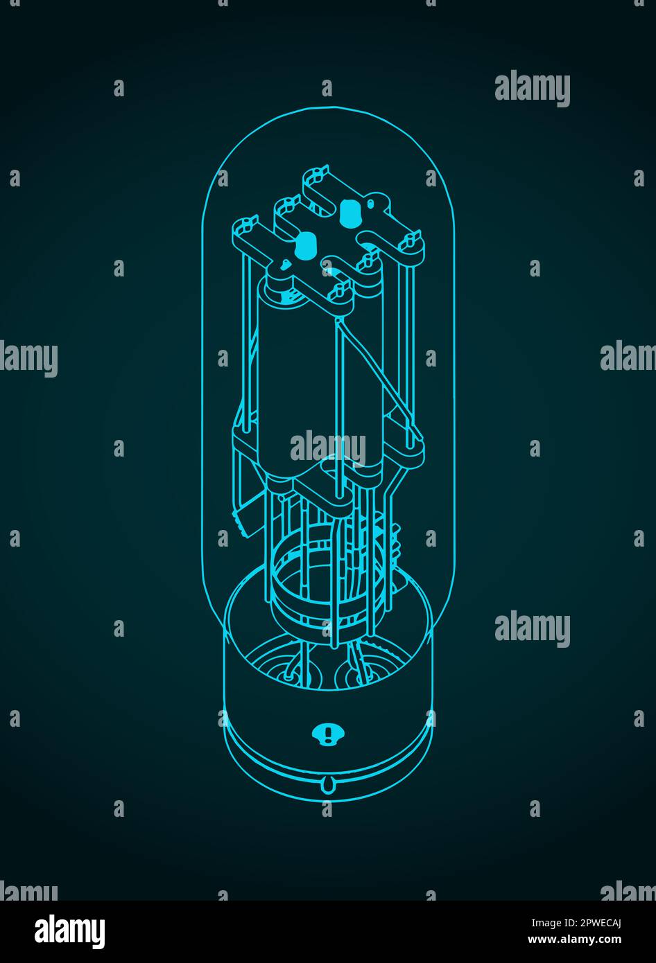 Illustration vectorielle stylisée d'un plan de tube à vide Illustration de Vecteur