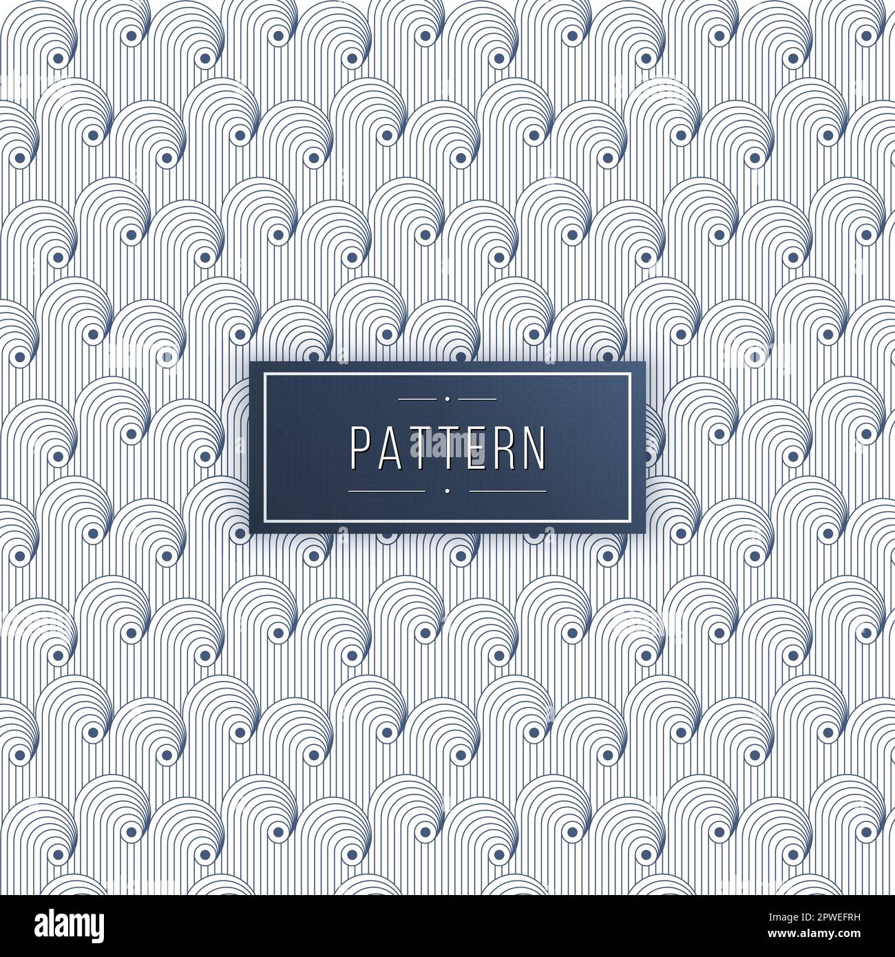 Lignes courbes géométriques abstraites arrière-plan de motif transparent Illustration de Vecteur