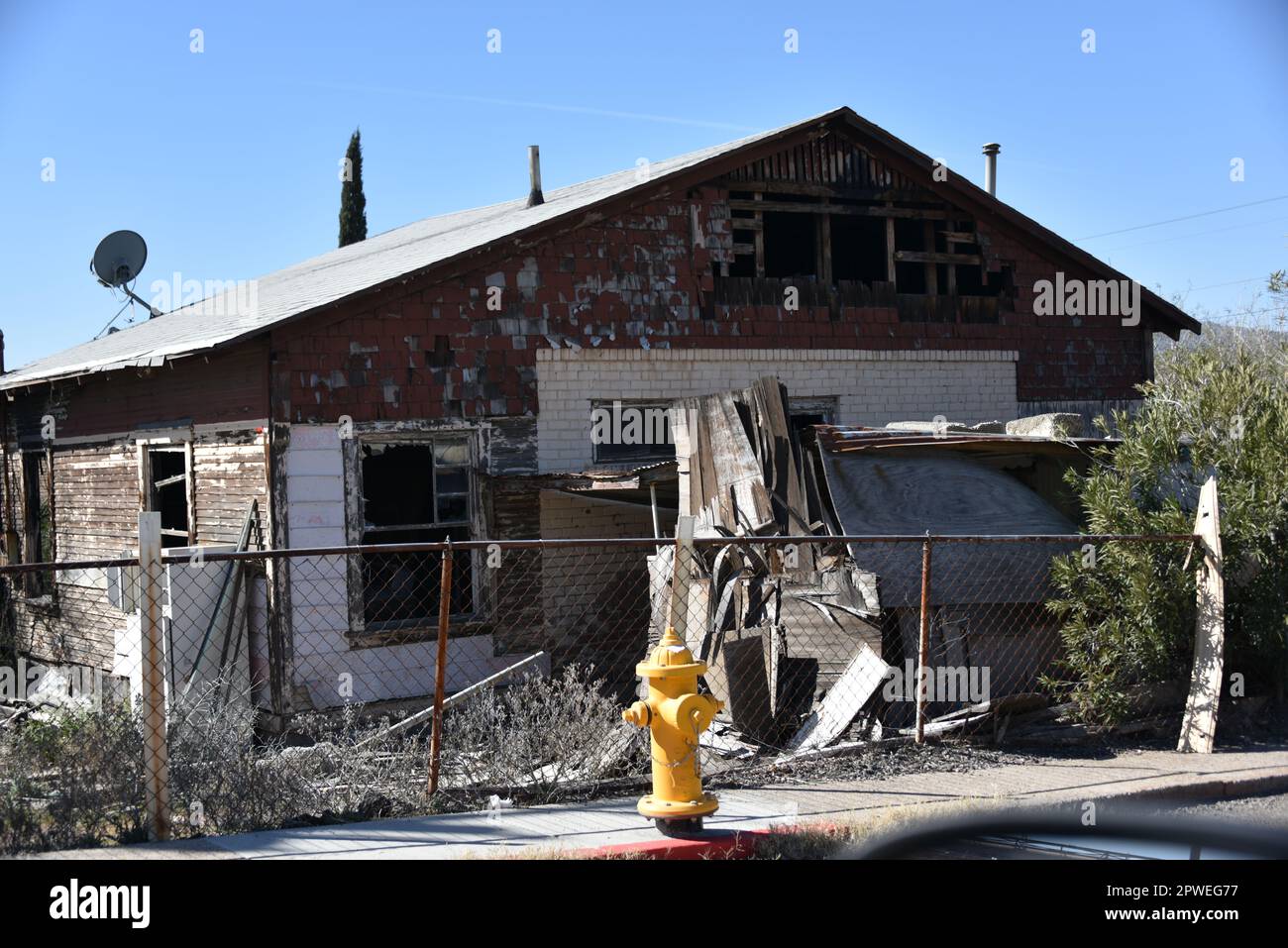 Hayden, AZ., États-Unis 2/18/2023. Fondée en 1909 par le Kennecott Copper Corp. En 1912, l'entreprise construit une fonderie de 300 m (1 000 pi) appelée Hayden Banque D'Images