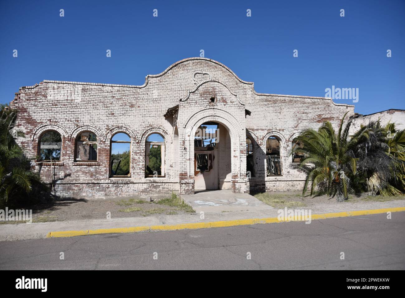 Hayden, AZ., États-Unis 2/18/2023. Fondée en 1909 par le Kennecott Copper Corp. En 1912, l'entreprise construit une fonderie de 300 m (1 000 pi) appelée Hayden Banque D'Images