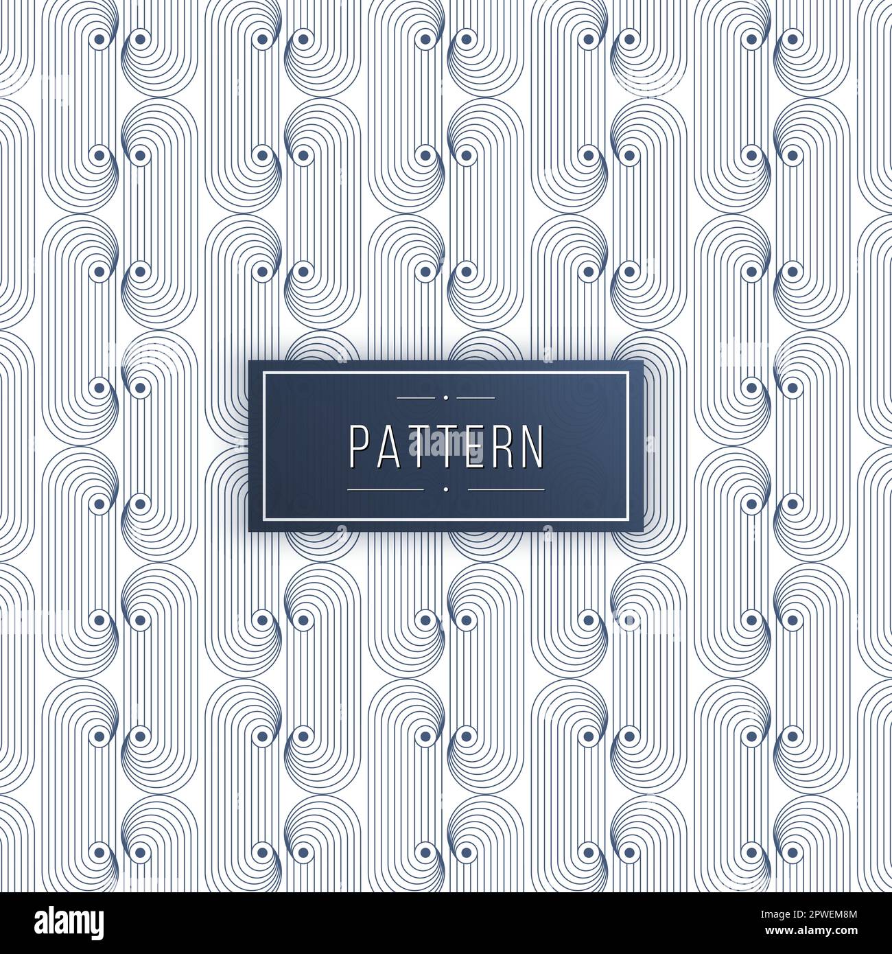 Lignes courbes géométriques abstraites arrière-plan de motif transparent Illustration de Vecteur