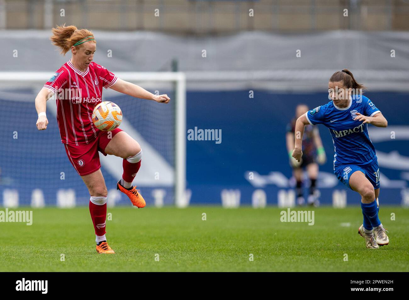 Birmingham, Royaume-Uni. 30th avril 2023. Rachel Furness pendant le championnat féminin Barclays FA entre Birmingham City et Bristol City à St Andrew’s. Crédit : Ryan Asman/Alay Live News Banque D'Images