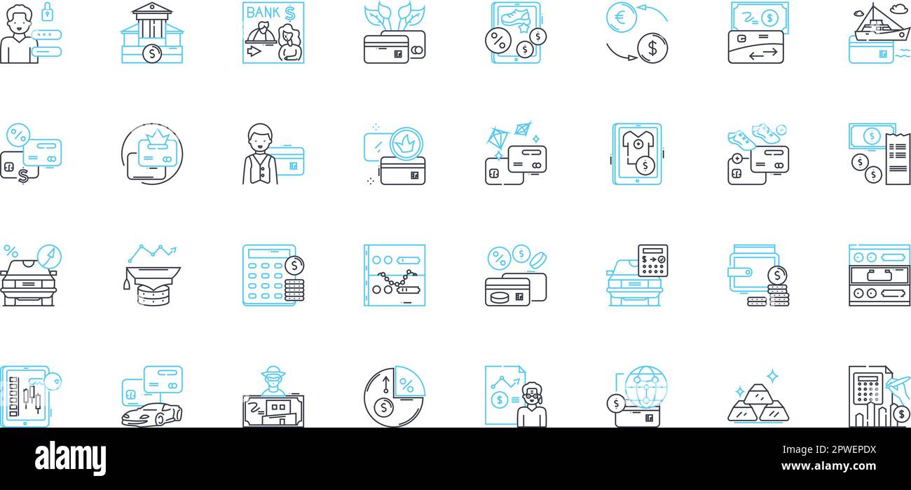 Ensemble d'icônes linéaires de gestion des talents. Acquisition, développement, fidélisation, succession, performances, Évaluation, vecteur de ligne de recrutement et signes conceptuels Illustration de Vecteur