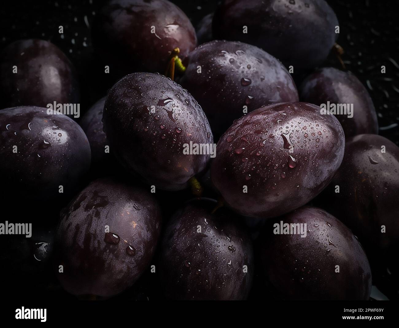 Savourer la douceur : un studio de photographie de Hog Plum aux couleurs éclatantes Banque D'Images