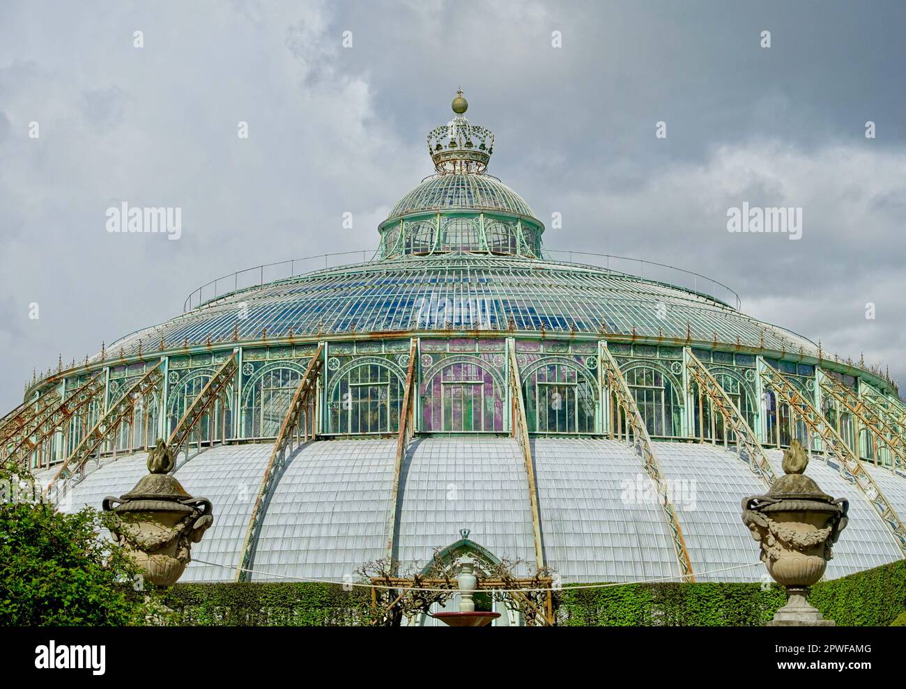 Jardin d'hiver (jardin d'hiver : Wintertuin) - Château royal de Laeken - Bruxelles, Belgique Banque D'Images