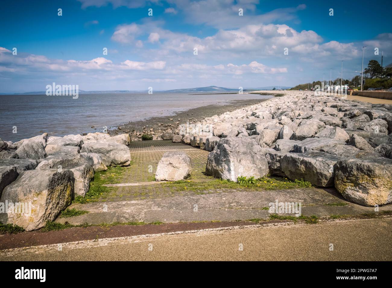 19.04.023 Morecambe, Lancashire, Royaume-Uni. Morecambe est une ville balnéaire et une paroisse civile dans le district de Lancaster, dans le Lancashire, en Angleterre. Il est situé Banque D'Images