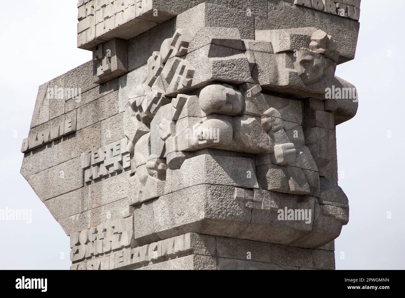 Monument aux défenseurs de la côte / Westerplatte Monument, Westerplatte Gdansk, Pologne Banque D'Images