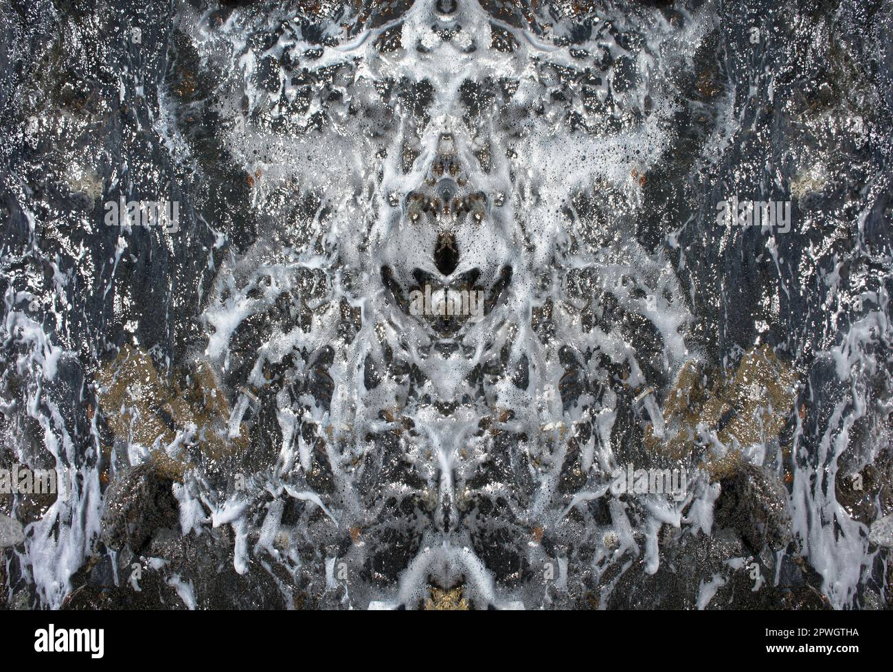 Doubles vagues gros plan résumés dessins été vacances humeur moderne macro fond haute qualité grands tirages Banque D'Images