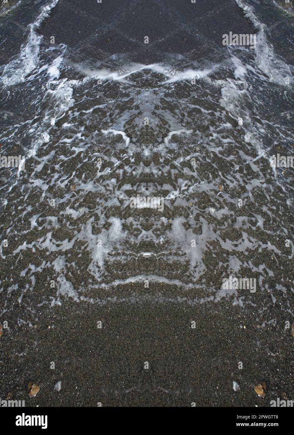 Doubles vagues gros plan résumés dessins été vacances humeur moderne macro fond haute qualité grands tirages Banque D'Images