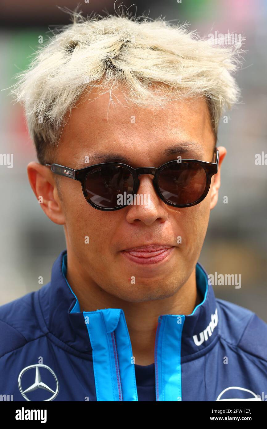 Bakou, Azerbaïdjan. 30th avril 2023. BAKOU, AZERBAÏDJAN, 30. Avril 2023; Alexander Albon, THAI, Team Williams F1, Portrait pendant le défilé des pilotes pendant le Grand Prix DE Formule 1 DE L'AZERBAÏDJAN, F1 à BAKOU, jour de la course sur le circuit de rue. Championnat du monde FIA Formula1 le 30 avril. 2023 - image payante, copyright © Christian BAUDAT/ATPImages (BAUDAT Christian 41768224099/ATP/SPP) crédit: SPP Sport Press photo. /Alamy Live News Banque D'Images