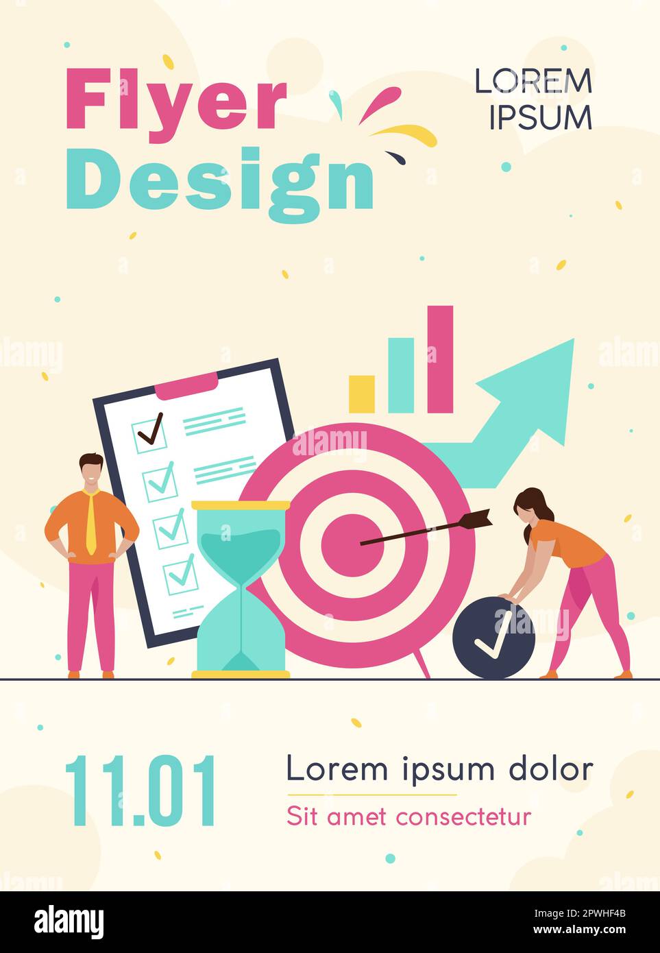 De minuscules personnes développant un système de contrôle de soi Illustration de Vecteur