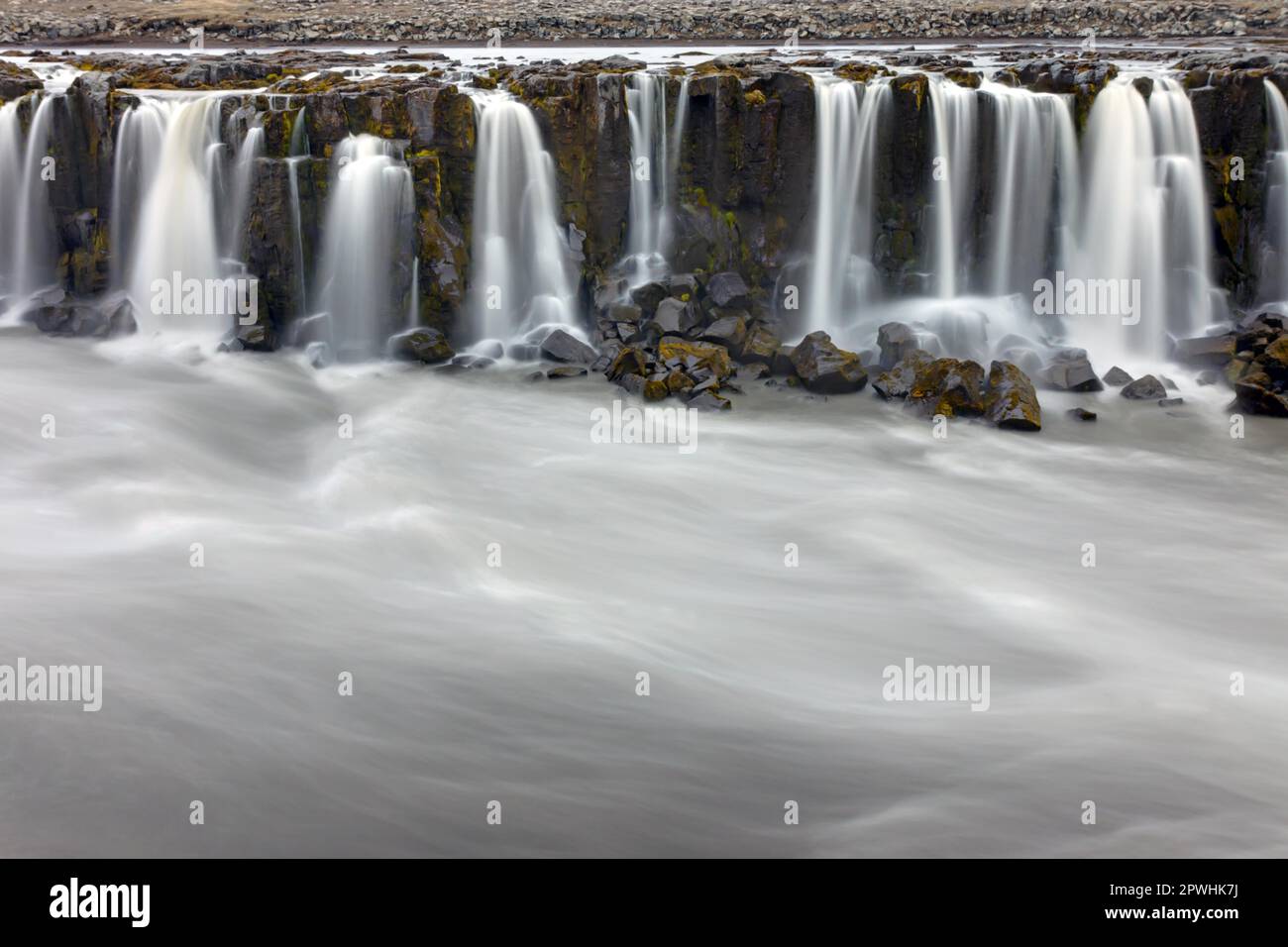 Partie de la chute d'eau Selfoss en Islande Banque D'Images