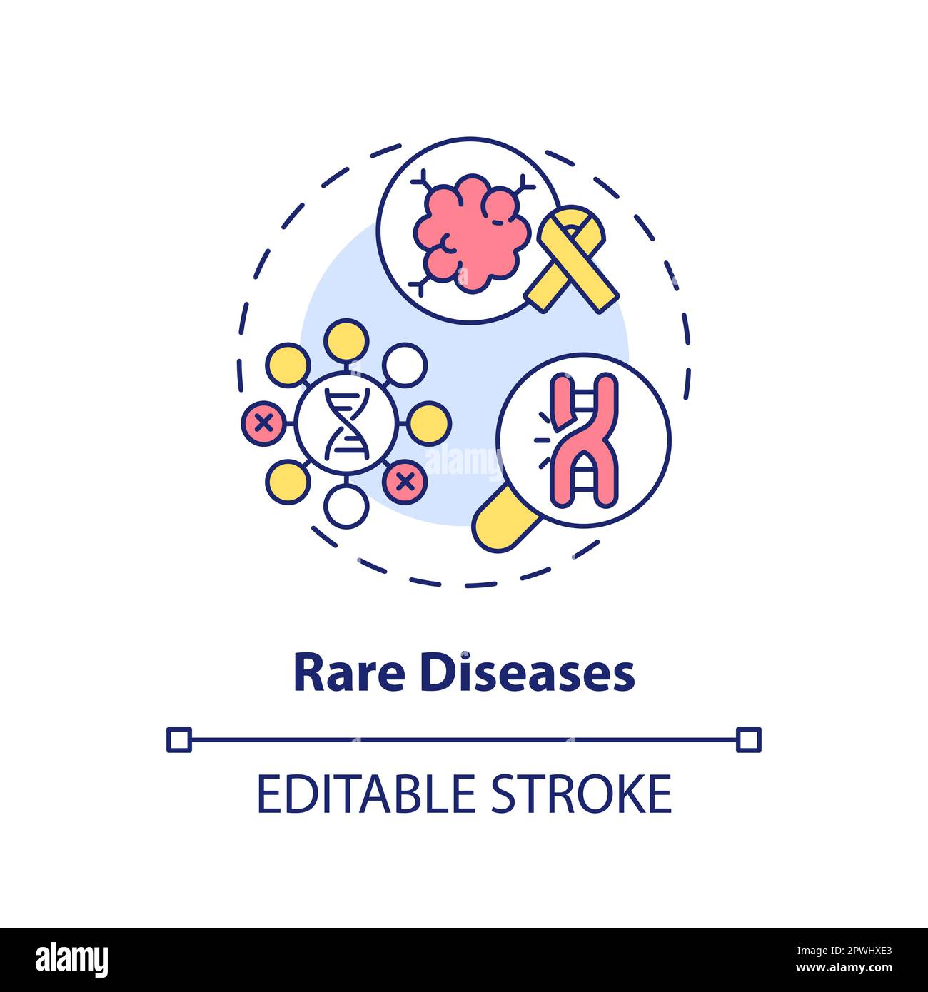 Rare disease Banque d'images vectorielles - Alamy
