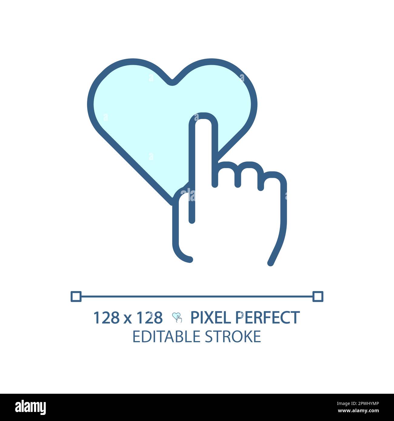 Comme l'icône de couleur RVB pixel Perfect Illustration de Vecteur