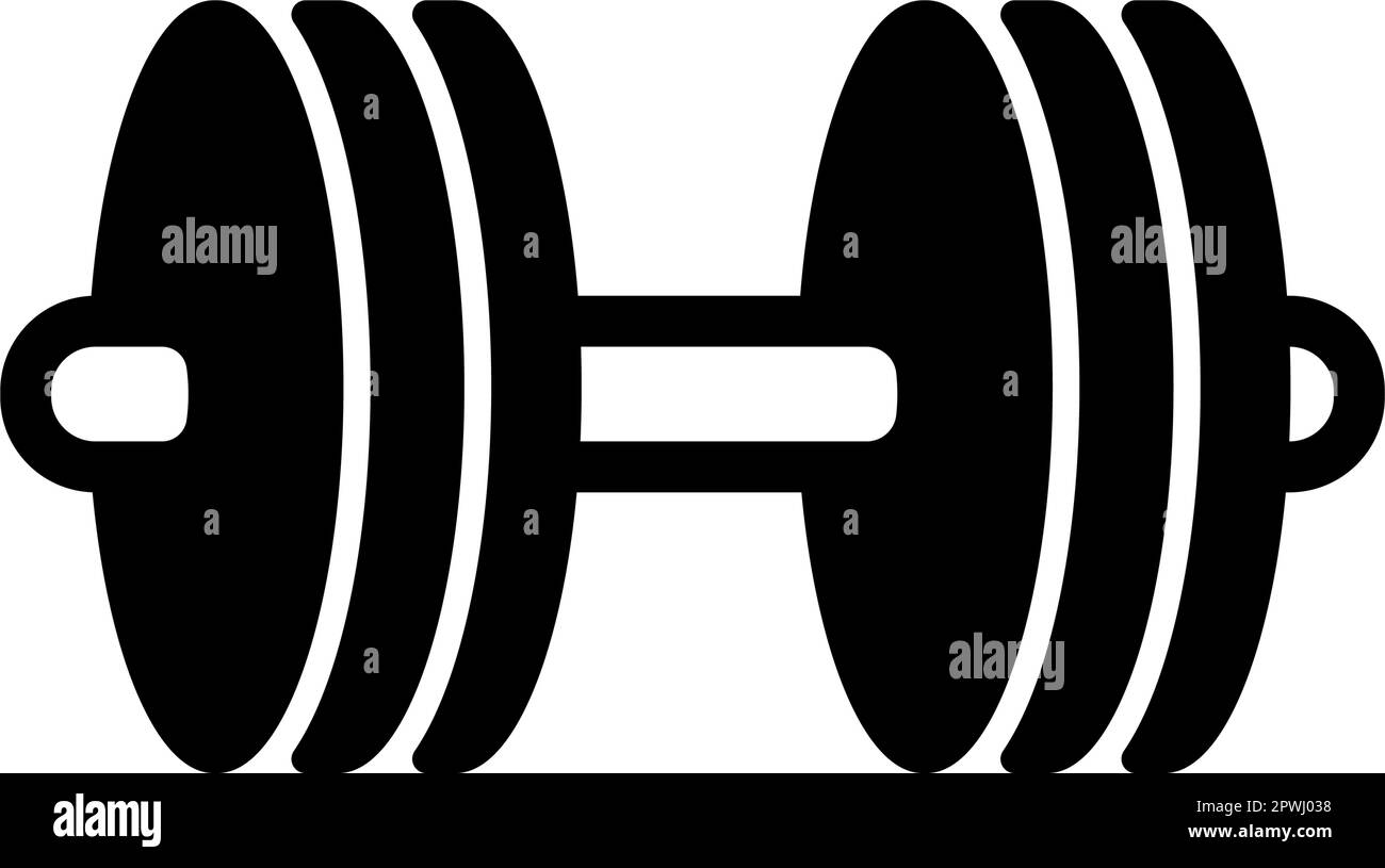 Illustration de l'icône représentant un symbole de dumbell ( entraînement , gym ) Illustration de Vecteur