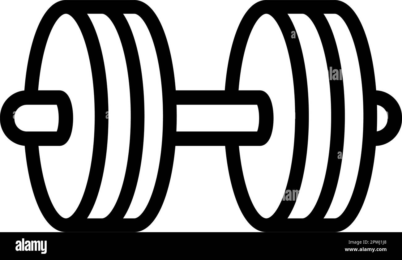 Illustration de l'icône représentant un symbole de dumbell ( entraînement , gym ) Illustration de Vecteur